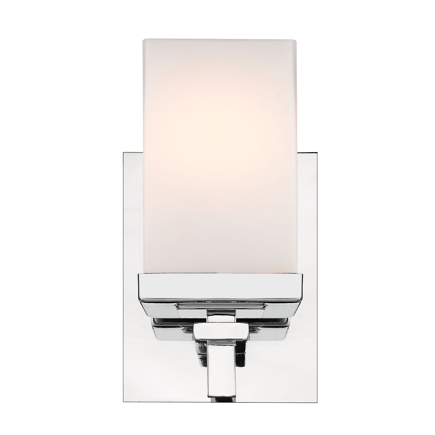 Maddox 1 Light Bath Vanity in Chrome - - Golden Lighting