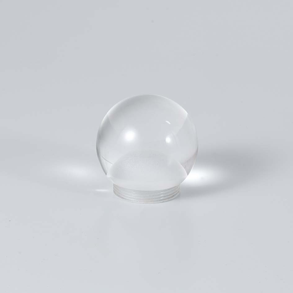 Starlight LED Mirror Clear glass glibe diffuser on a light gray background