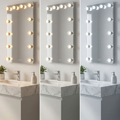 Starlight LED 30in Mirror with Clear Acrylic Globe Diffusers