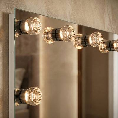 Starlight LED 30in Mirror with Glass Rose Diffusers