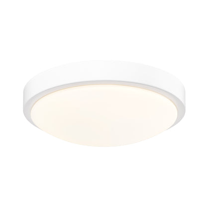 Gabi Flush Mount - Matte White / Opal Glass - Golden Lighting