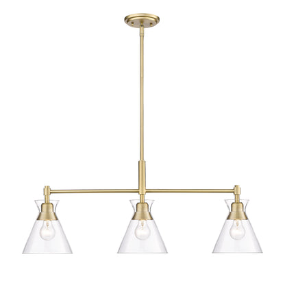 Malta Linear Pendant - Brushed Champagne Bronze - Golden Lighting