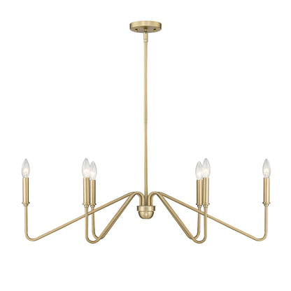 Kennedy Linear Pendant - Brushed Champagne Bronze / No Shade - Golden Lighting