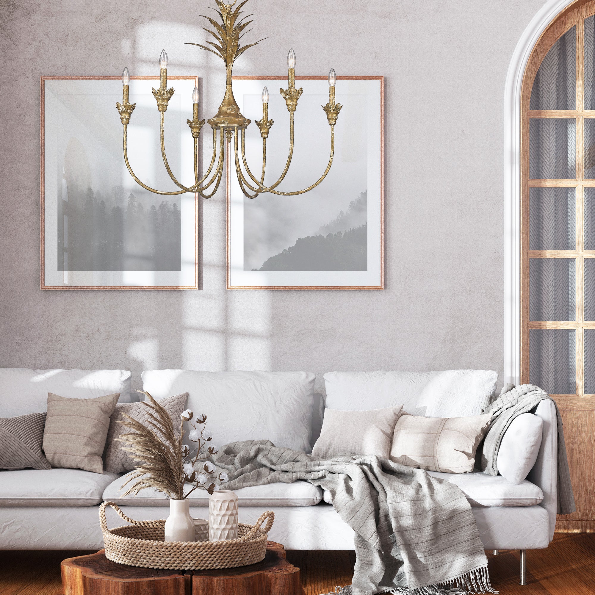 Lillianne 6 Light Chandelier -  - Golden Lighting