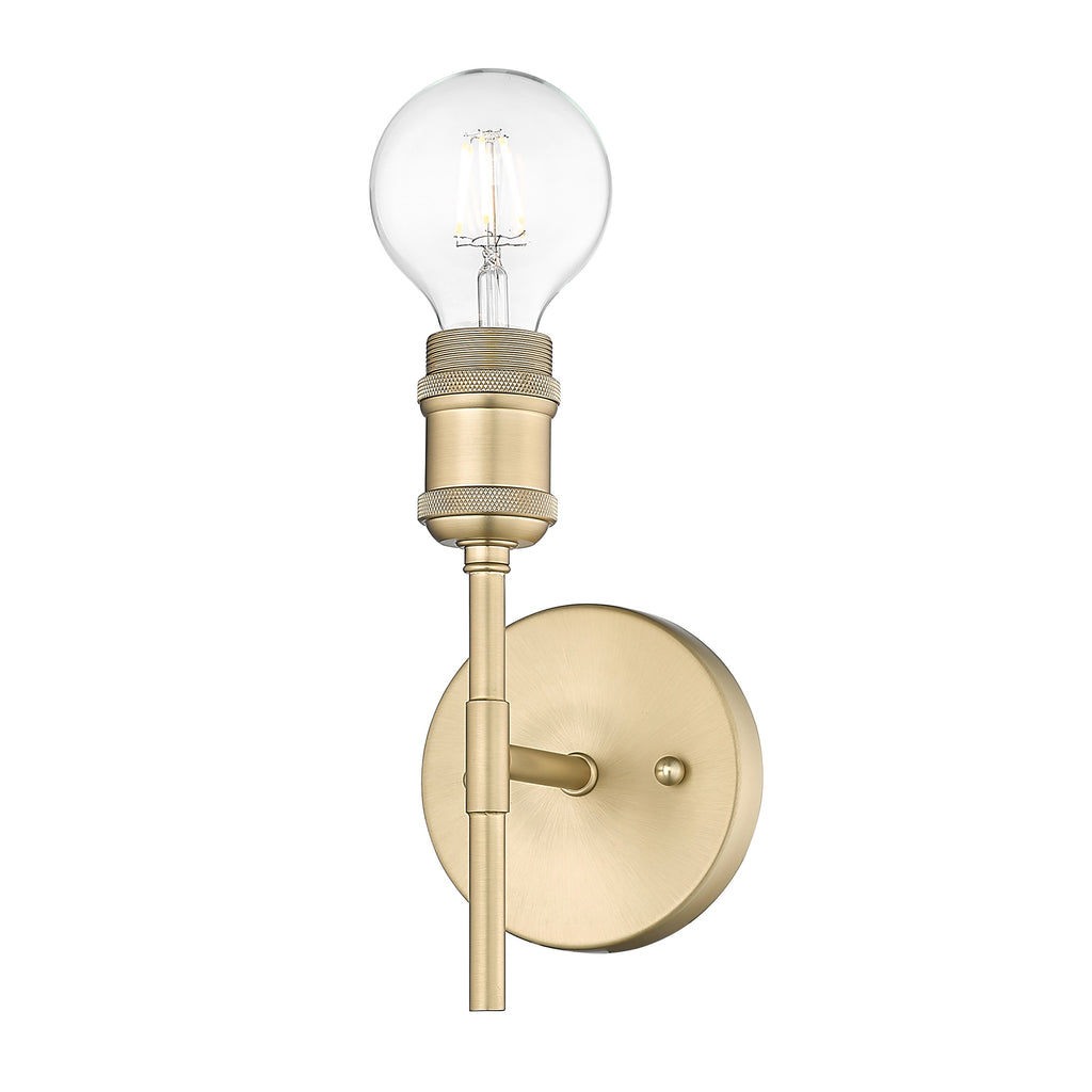 Axel 1 Light Wall Sconce - Brushed Champagne Bronze / No Shade - Golden Lighting