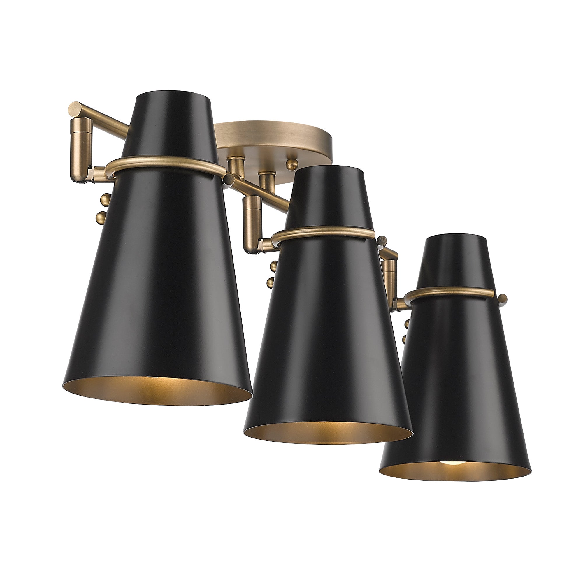 Reeva 3 Light Semi-Flush -  - Golden Lighting