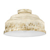 Keating Flush Mount - Antique Ivory - Golden Lighting