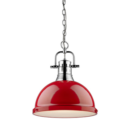 Duncan 1 Light Pendant with Chain -  - Golden Lighting