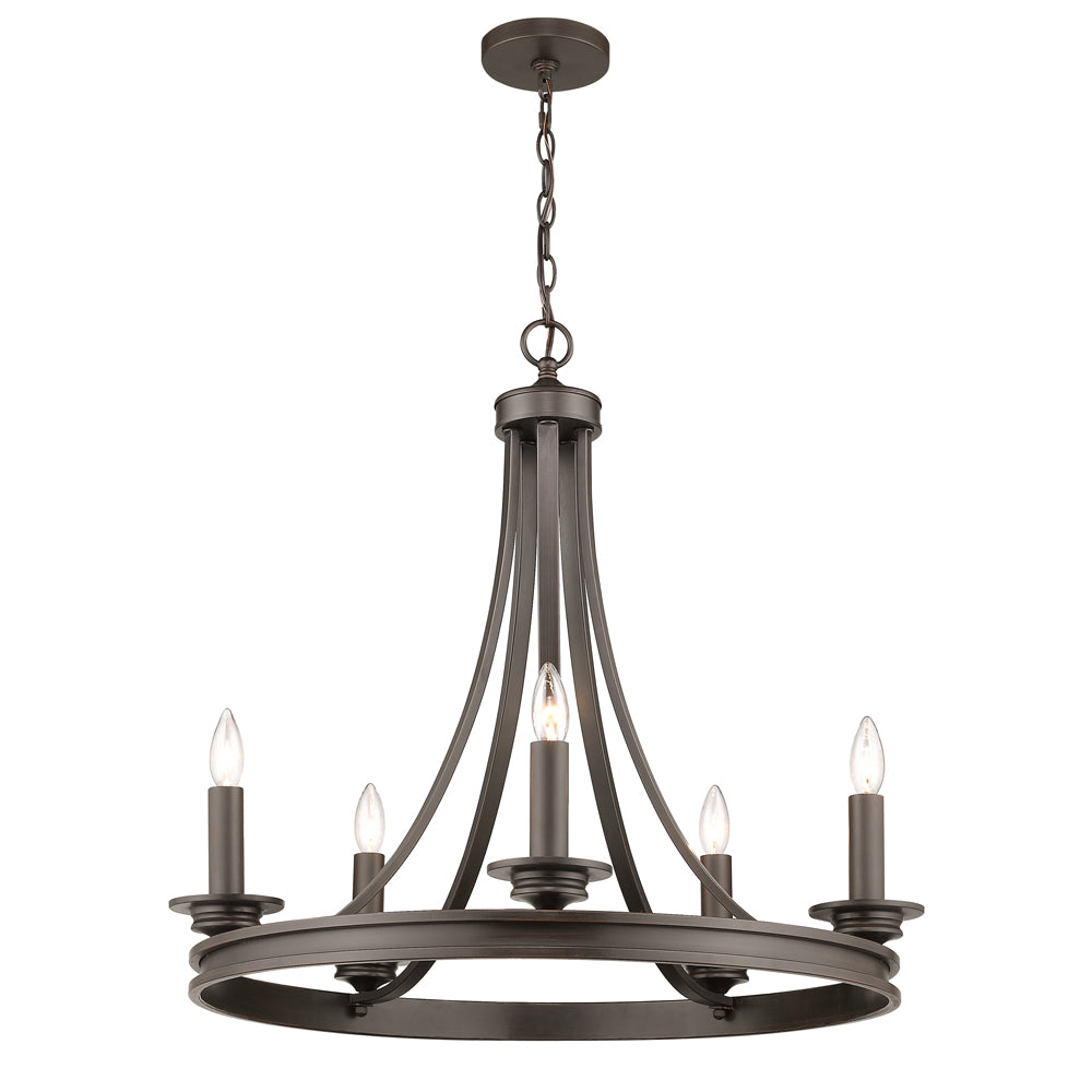 Saldano 5 Light Chandelier -  - Golden Lighting