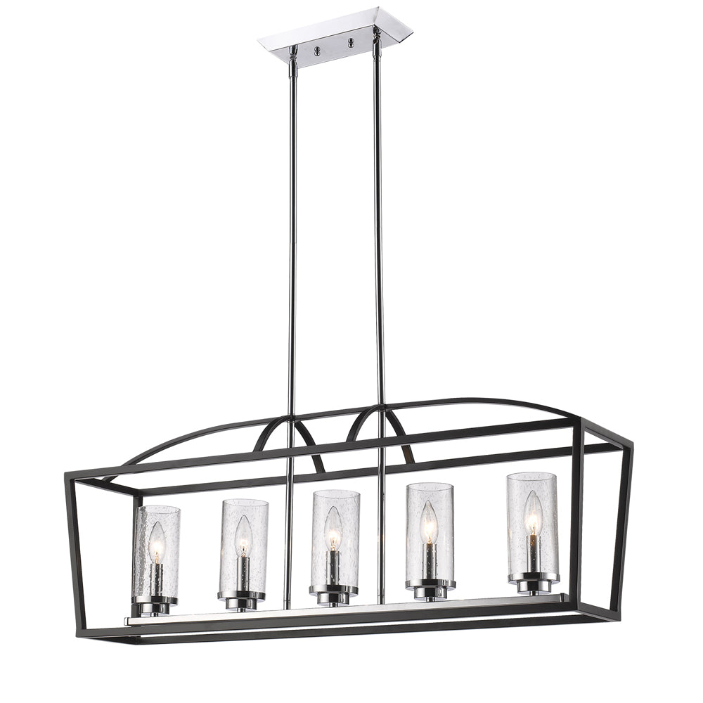 Mercer 5 Light Linear Pendant -  - Golden Lighting