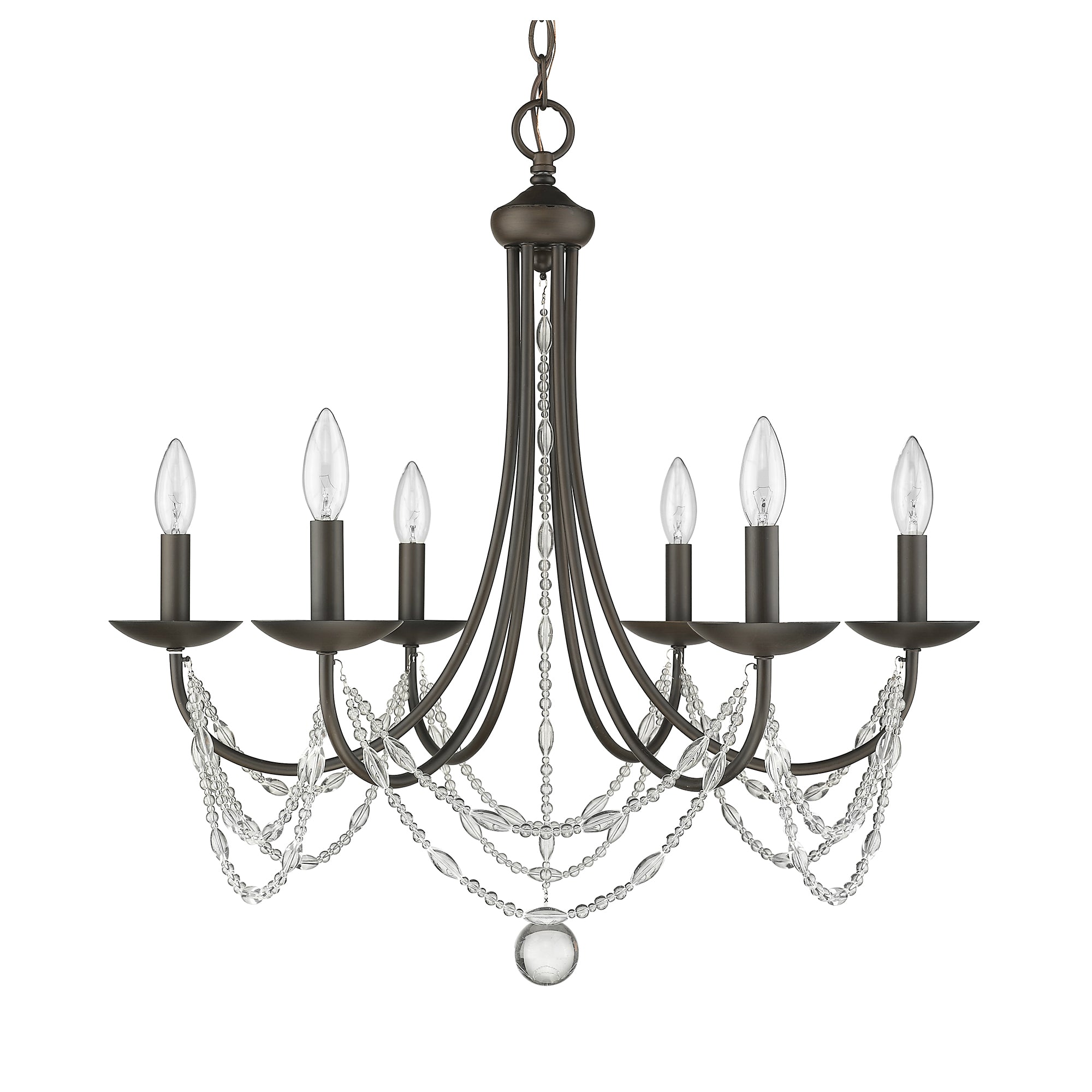 Mirabella 6 Light Chandelier -  - Golden Lighting