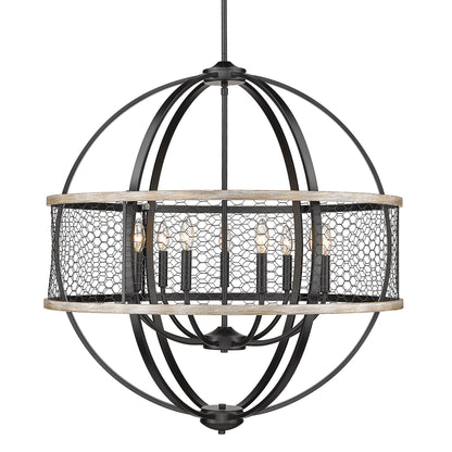 Roost 9 Light Chandelier -  - Golden Lighting