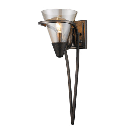 Olympia 1 Light Wall Sconce - Burnt Sienna - Golden Lighting