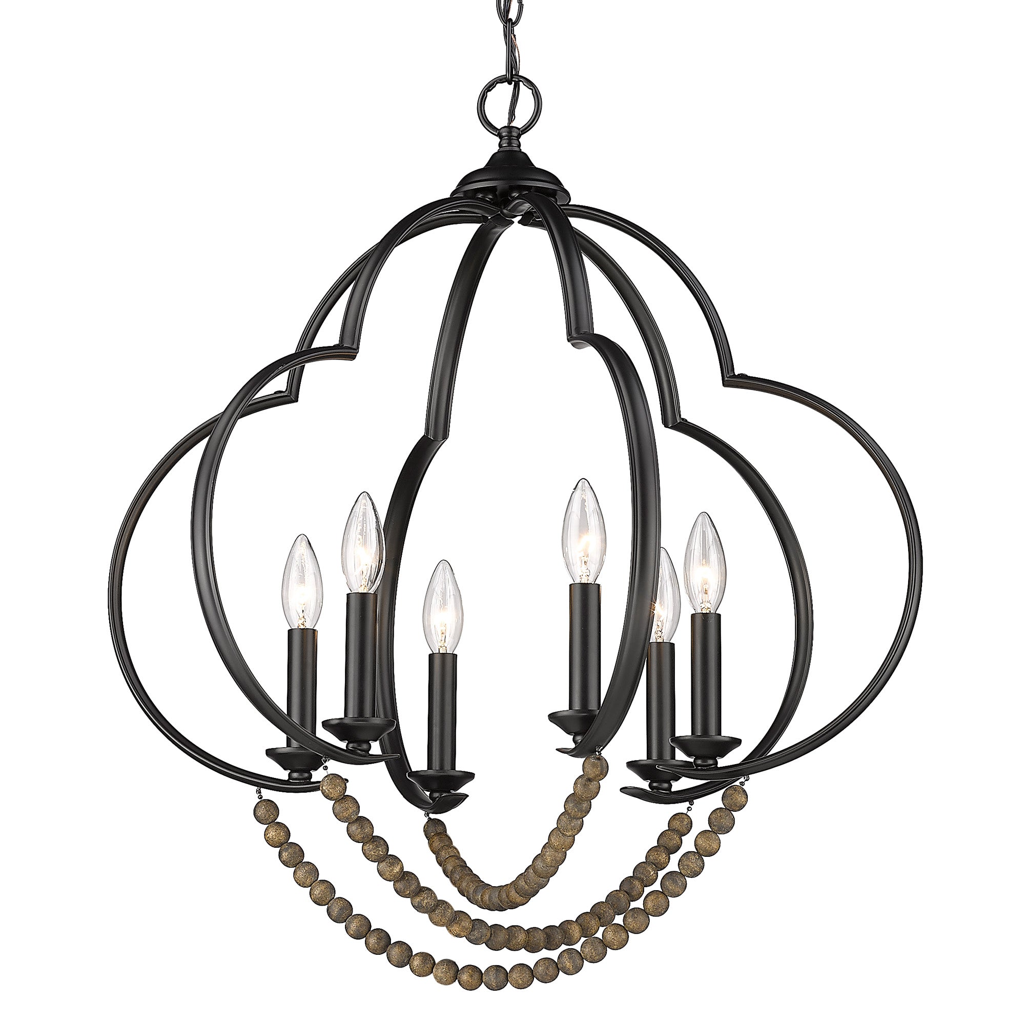 Flori 6 Light Pendant - Default Title - Golden Lighting