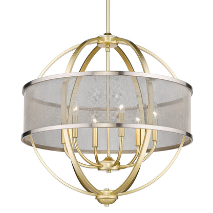 Colson 6 Light Chandelier -  - Golden Lighting