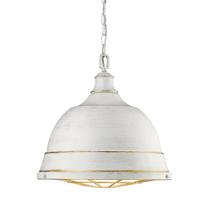 Bartlett 2 Light Pendant - French White - Golden Lighting