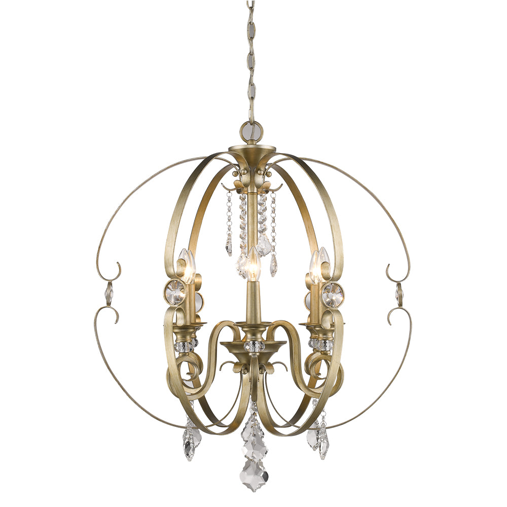 Ella 6 Light Chandelier -  - Golden Lighting