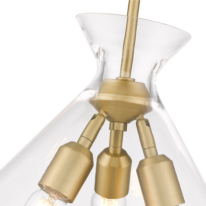 Malta 3 Light Pendant -  - Golden Lighting