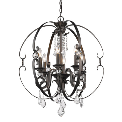 Ella 6 Light Chandelier -  - Golden Lighting