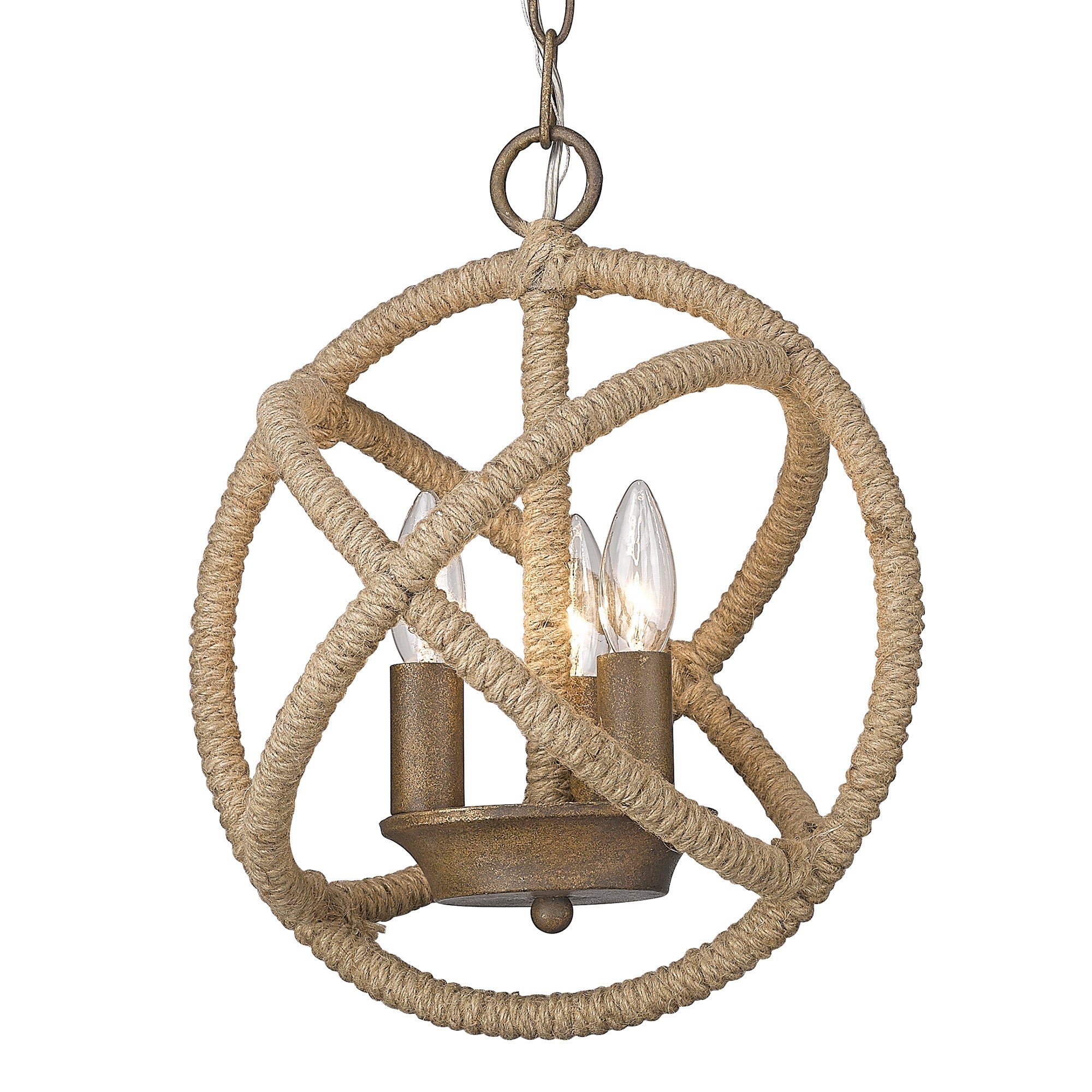 Marina 3 Light Pendant -  - Golden Lighting