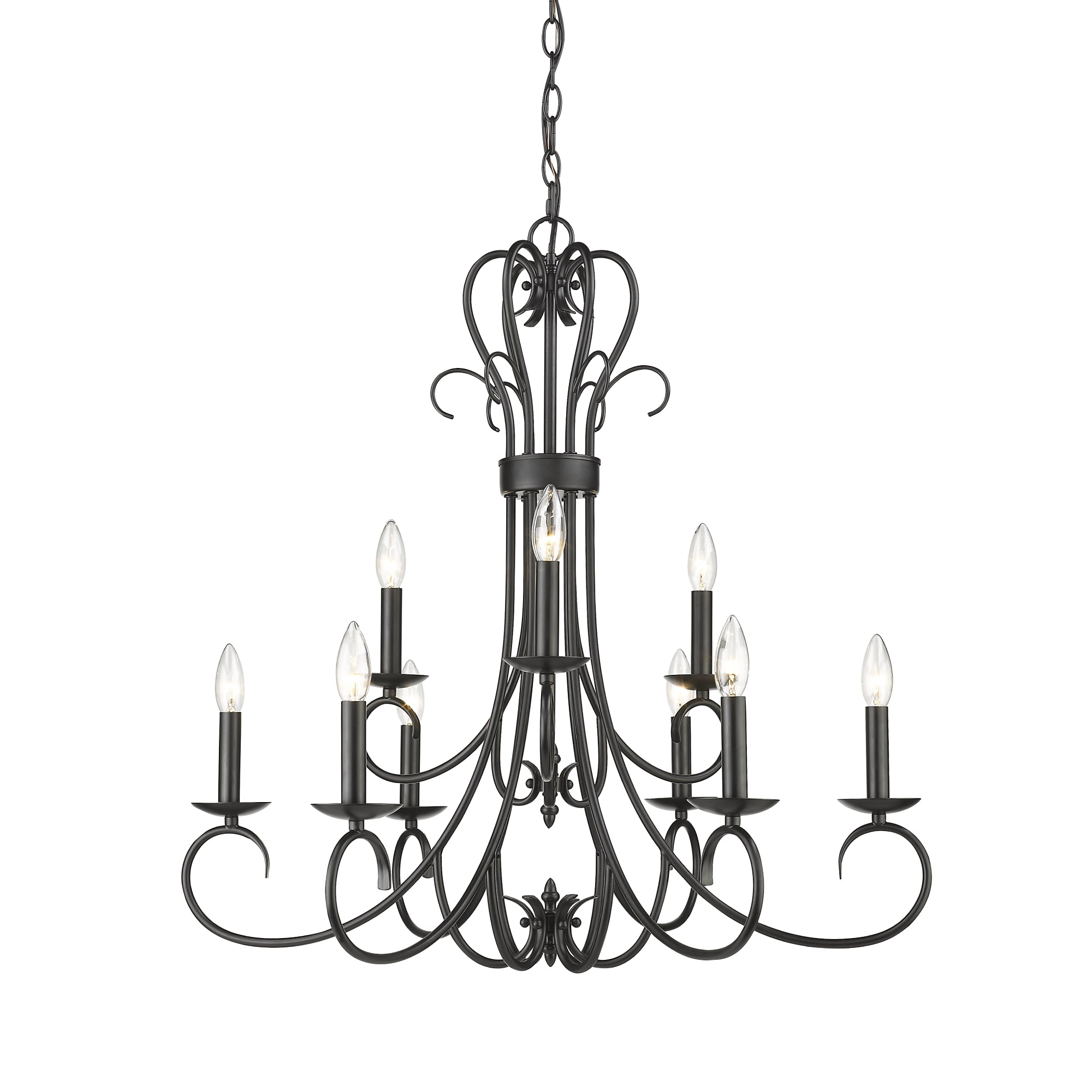 Homestead 2 Tier - 9 Light Candelabra Chandelier -  - Golden Lighting