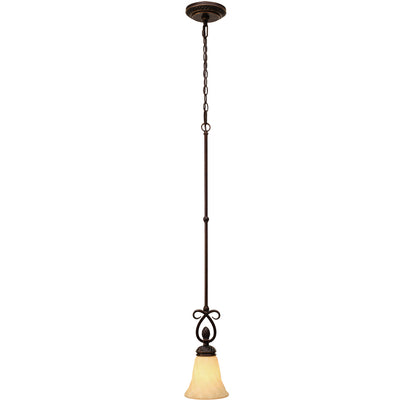 Torbellino Mini Pendant - Cordoban Bronze / Remolino Glass - Golden Lighting