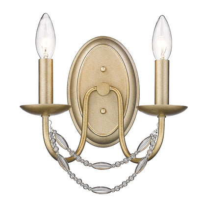 Mirabella 2 Light Wall Sconce -  - Golden Lighting