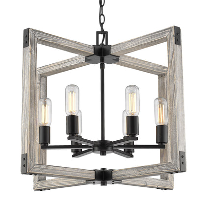 Lowell 6 Light Chandelier -  - Golden Lighting