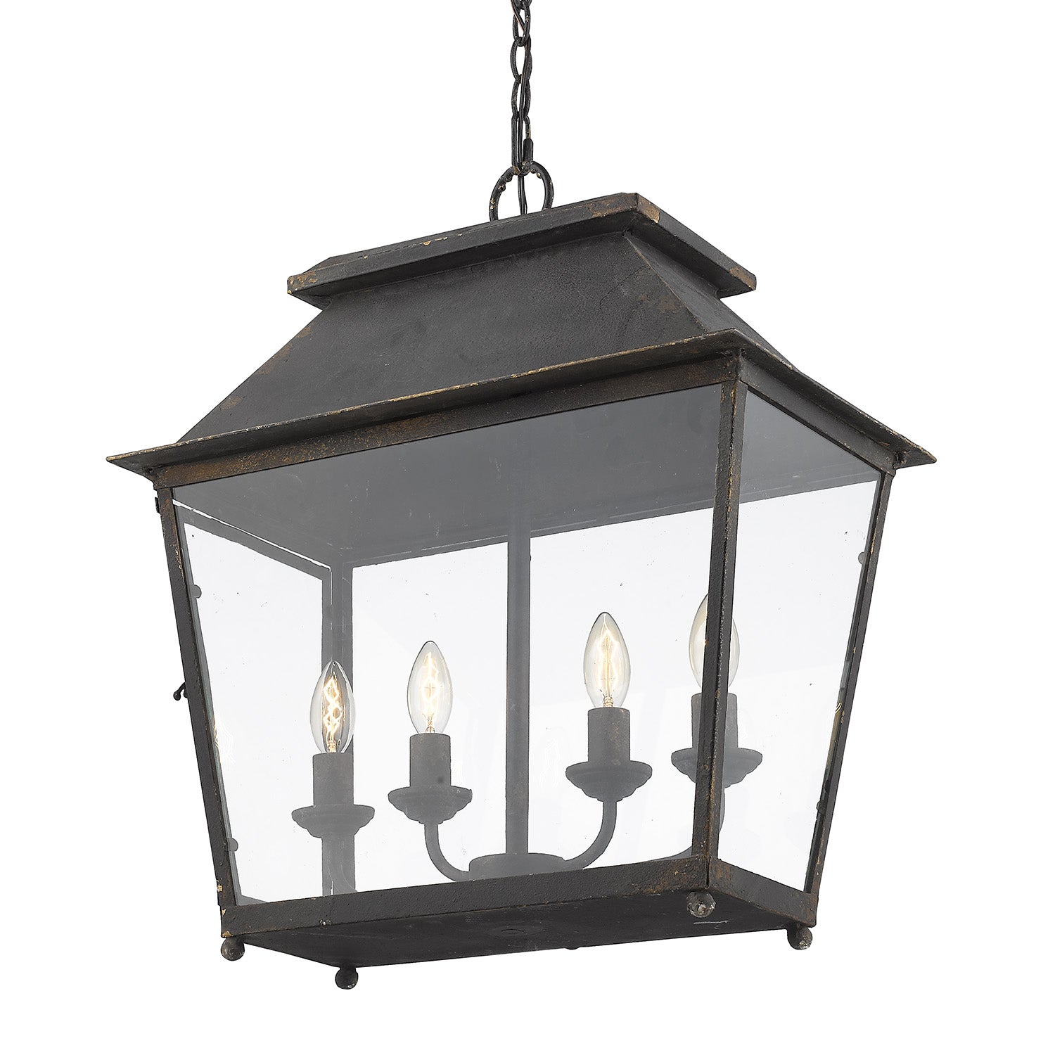 Abingdon 4 Light Pendant Lantern -  - Golden Lighting