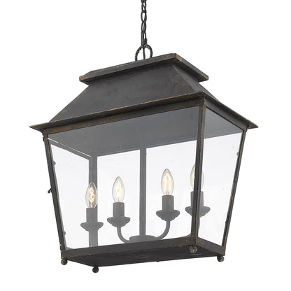 Abingdon 4 Light Pendant Lantern -  - Golden Lighting