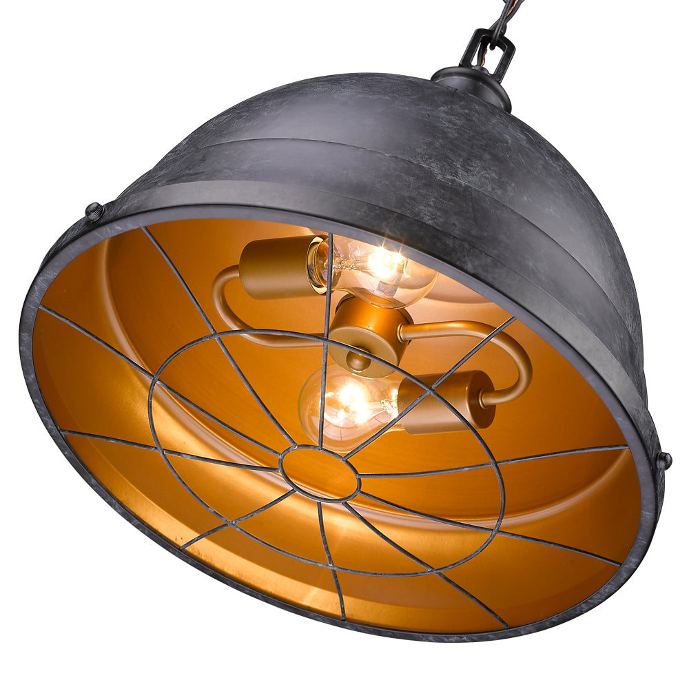 Bartlett 2 Light Pendant -  - Golden Lighting