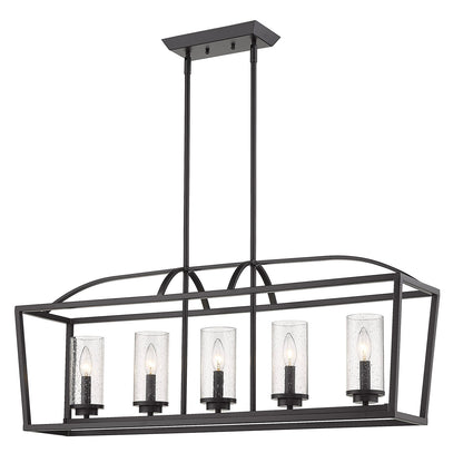 Mercer 5 Light Linear Pendant -  - Golden Lighting