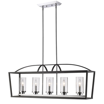 Mercer 5 Light Linear Pendant -  - Golden Lighting