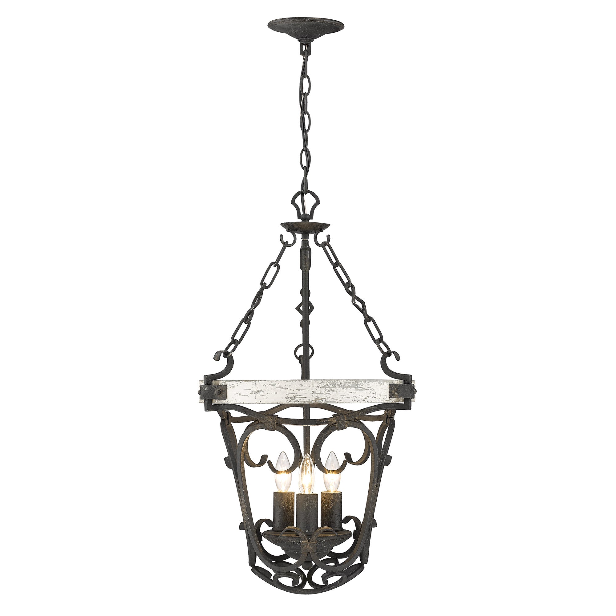 Madera 3 Light Pendant -  - Golden Lighting