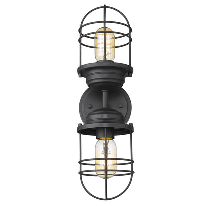 Seaport 2 Light Wall Sconce -  - Golden Lighting