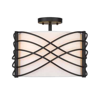 Zara Semi Flush -  - Golden Lighting