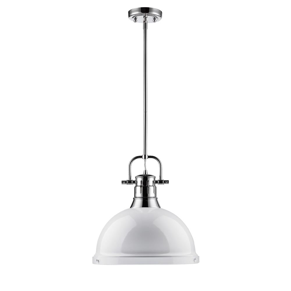 Duncan 1 Light Pendant with Rod -  - Golden Lighting