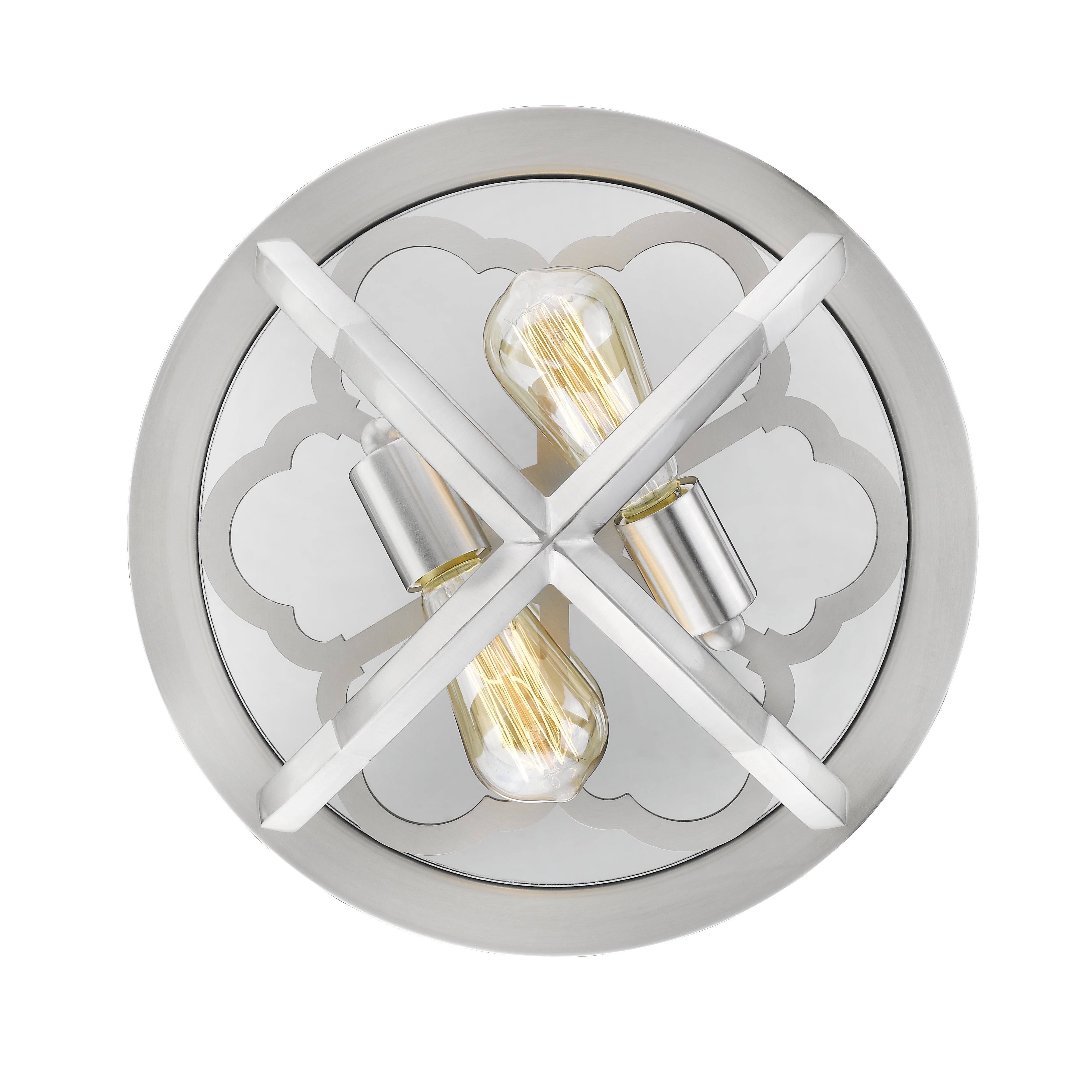 Saxon 2 Light Flush Mount -  - Golden Lighting