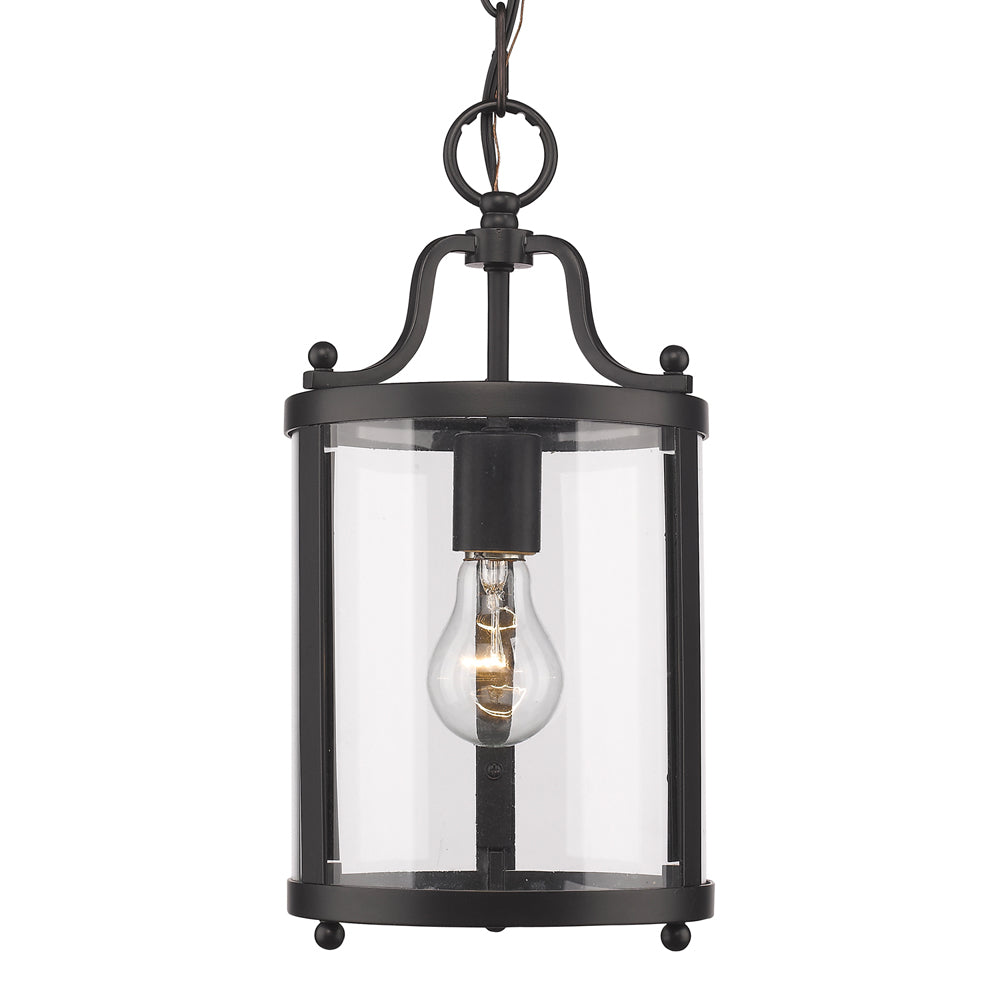 Payton Mini Pendant - Matte Black - Golden Lighting