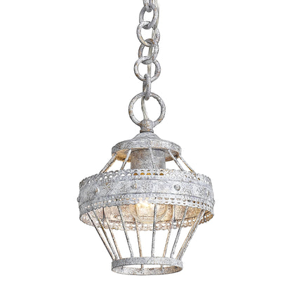 Ferris Mini Pendant - Oyster - Golden Lighting