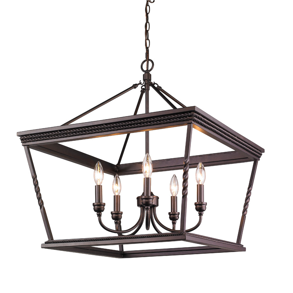 Davenport 5 Light Chandelier -  - Golden Lighting