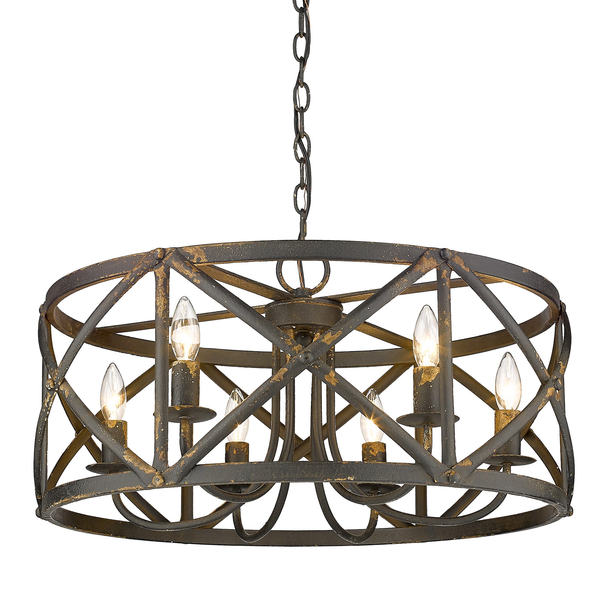 Alcott 6 Light Chandelier -  - Golden Lighting