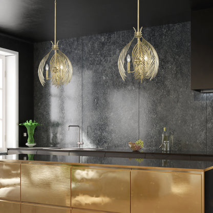 Cay 3 Light Pendant -  - Golden Lighting