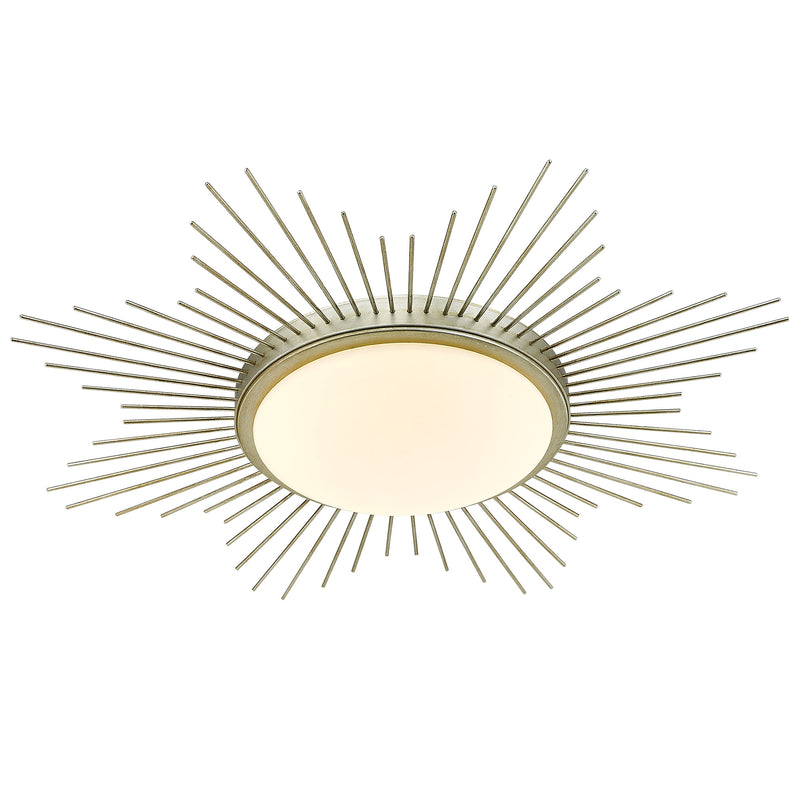 Kieran Flush Mount - White Gold - Golden Lighting