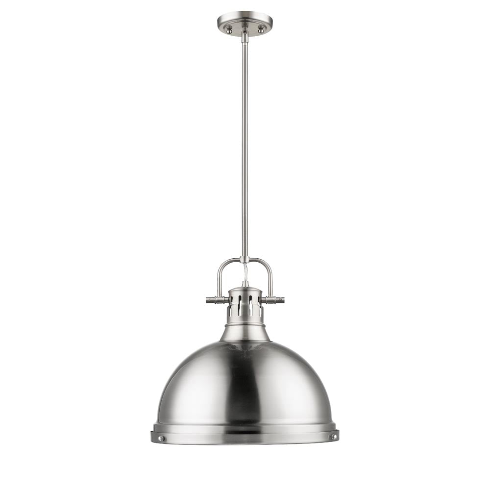 Duncan 1 Light Pendant with Rod -  - Golden Lighting