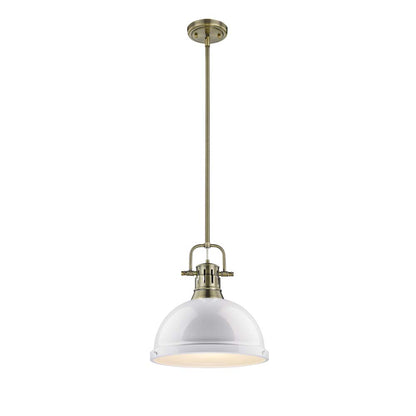 Duncan 1 Light Pendant with Rod -  - Golden Lighting