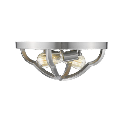 Saxon 2 Light Flush Mount -  - Golden Lighting