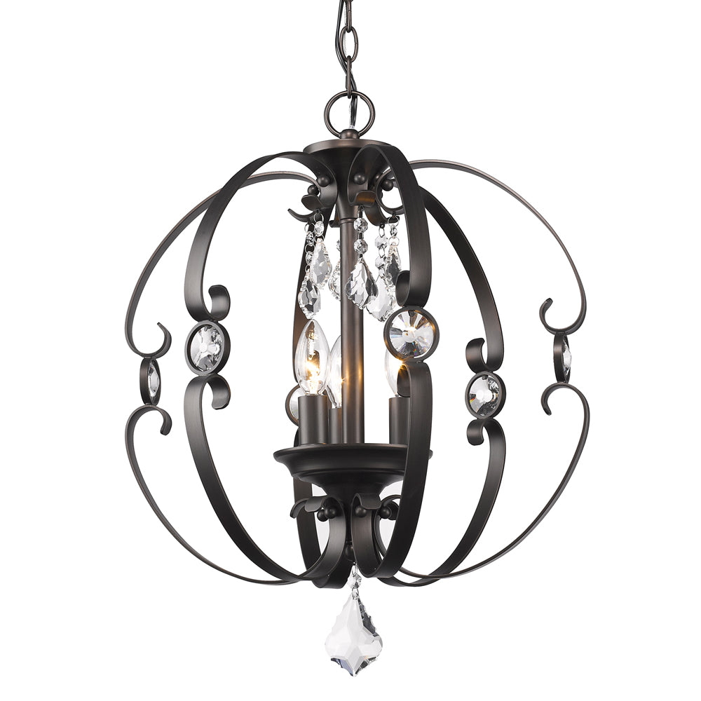 Ella 3 Light Pendant -  - Golden Lighting