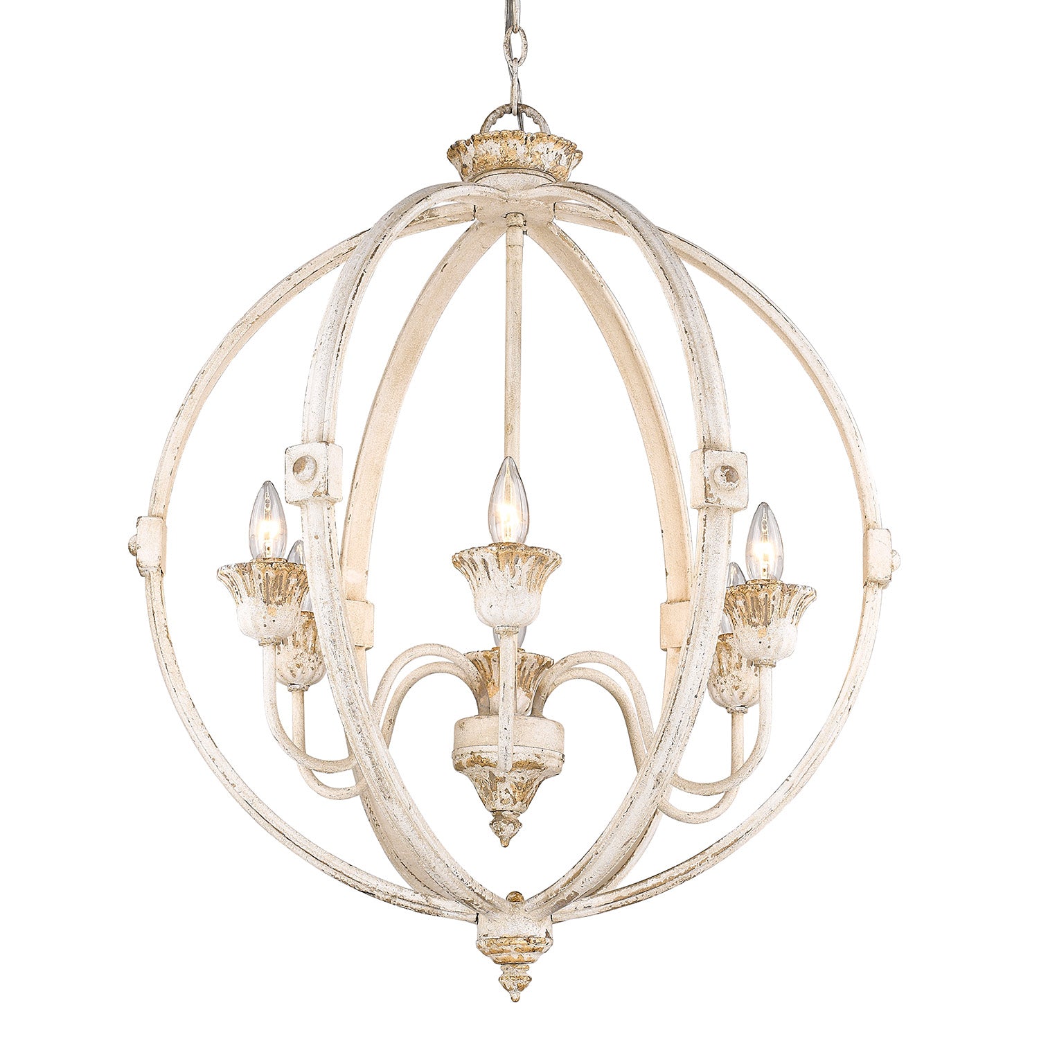 Jules 6 Light Chandelier -  - Golden Lighting