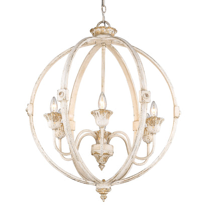 Jules 6 Light Chandelier -  - Golden Lighting